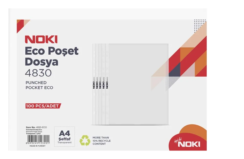 Folii de protecție A4 NOKI 4830, set 100 bucăți